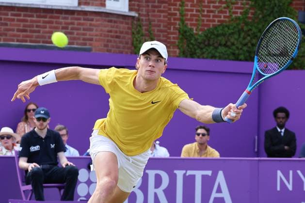 TENNIS - ATP, Tennis Herren Queen s Club Championships 2024 LONDON,ENGLAND,21.JUN.24 - TENNIS - ATP World Tour, Queen s Club Championships. Image shows Jack Draper (GBR).  GEPAxpictures xAlanxGrieves