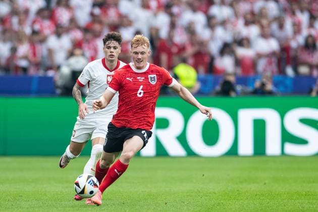 UEFA EURO 2024 Poland Austria 21 06 2024 Nicolas Seiwald Austria, 6 UEFA EURO 2024 Poland Austria Olympiastadion, Berlin 21 06 2024 Copyright: xBEAUTIFULxSPORTS Buriakovx