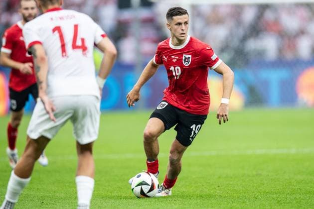 UEFA EURO 2024 Poland Austria 21 06 2024 Christoph Baumgartner Austria, 19 UEFA EURO 2024 Poland Austria Olympiastadion, Berlin 21 06 2024 Copyright: xBEAUTIFULxSPORTS Buriakovx