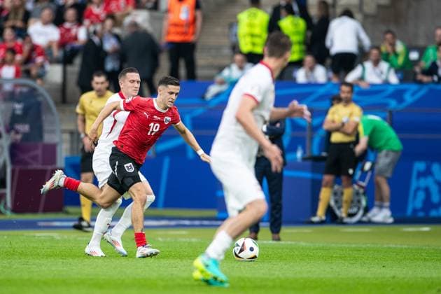 UEFA EURO 2024 Poland Austria 21 06 2024 Christoph Baumgartner Austria, 19 UEFA EURO 2024 Poland Austria Olympiastadion, Berlin 21 06 2024 Copyright: xBEAUTIFULxSPORTS Buriakovx