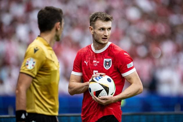 UEFA EURO 2024 Poland Austria 21 06 2024 Stefan Posch Austria, 5 UEFA EURO 2024 Poland Austria Olympiastadion, Berlin 21 06 2024 Copyright: xBEAUTIFULxSPORTS Buriakovx