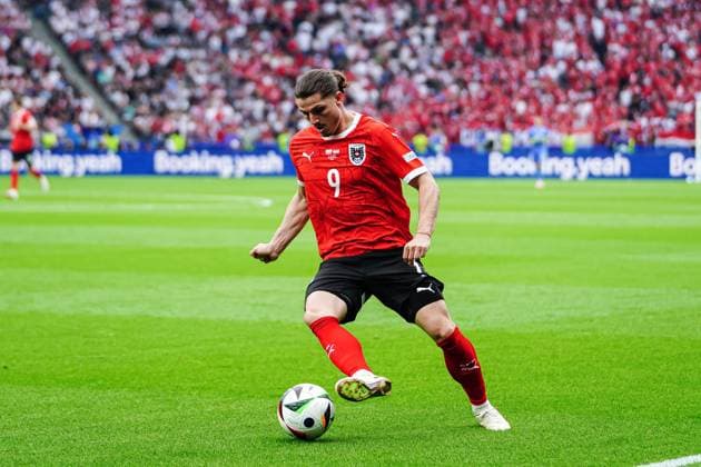Marcel Sabitzer Austria, 09 GER, Poland vs Austria, European Football Championship, UEFA Euro 2024, Matchday 2, 21 06 2024 GER, Poland vs Austria, European Football Championship, UEFA Euro 2024, Matchday 2, 21 06 2024 Berlin Copyright: xEibner-Pressefoto MarcelxvonxFehrnx EP_MFN
