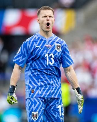 UEFA EURO 2024 Poland Austria 21 06 2024 Patrick Pentz Austria, 13 celebrating after scoring UEFA EURO 2024 Poland Austria Olympiastadion, Berlin 21 06 2024 Copyright: xBEAUTIFULxSPORTS Buriakovx