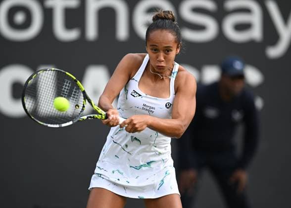 Leylah Fernandez of Canada in quarter final action Rothesay Classic Birmingham, Day 5, Tennis, Edgbaston Priory Club, Birmingham, UK - 21 June 2024  Copyright: xAnnaxGowthorpe Shutterstockx 14543328bt