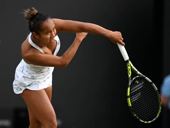 Leylah Fernandez of Canada in quarter final action Rothesay Classic Birmingham, Day 5, Tennis, Edgbaston Priory Club, Birmingham, UK - 21 June 2024  Copyright: xAnnaxGowthorpe Shutterstockx 14543328bw