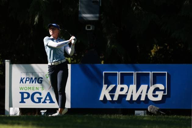 KPMG Women s PGA, Golf Herren Brooke Henderson of Canada tees off on the 14th hole during Day Two of the KPMG Women s PGA Championship at Sahalee Country Club in Sammamish, Washington, USA, on Friday, June 21, 2024. Sammamish Washington United States  Copyright: xJorgexLemusx originalFilename:lemus-kpmgwome240621_nplHZ.jpg