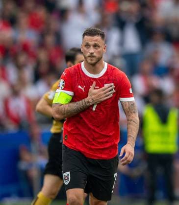 Football, Men, Season 2023 24, Euro 2024 Group D 2 Matchday in Berlin, Poland Austria, Marko Arnautovic Austria fights back tears after his goal for 1 3, 21 06 2024, Copyright: xSebastianxRäppold MatthiasxKochx