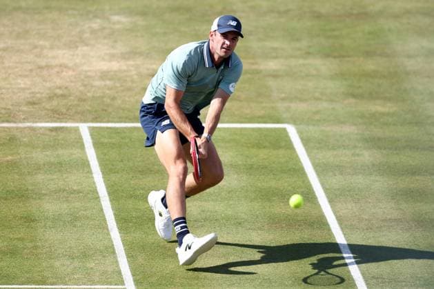 21st June 2024; Cinch Championships, Queens Club, West Kensington, London, England: Cinch Championships Queens Club, Day 5; Tommy Paul (USA) in action during his mens quarterfinal match against Jack Draper (GBR)  ActionPlus12657922 ShaunxBrooks