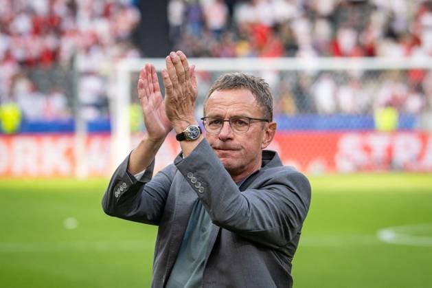 Football Berlin 21 06 2024 UEFA Euro 2024 European Championship Preliminary Round Poland POL Austria AUT Ralf Rangnick Austria, Coach Cheers