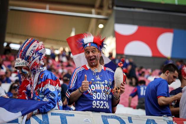 Supporters equipe de France – ambiance lors du match France vs Netherlands groupe D de l Euro 2024 FOOTBALL : France vs Netherlands- Euro 2024 Groupe D, Leipzig Stadium - 21 06 2024 ElyxandroCegarra Panoramic 