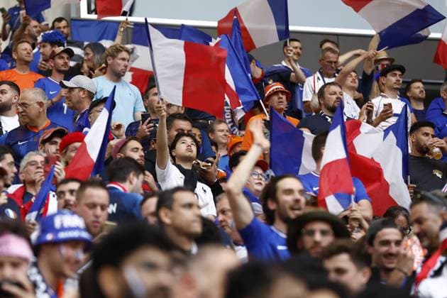 LEIPZIG, Leipzig Stadium ,21-06-2024 , European Football Championship Euro2024, Group stage match no.20 between Netherlands and France, France supporters Netherlands - France (Euro2024)  x25555245x Copyright: