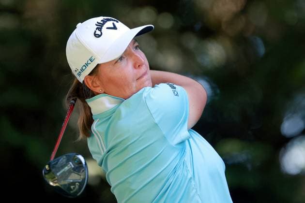 KPMG Women s PGA, Golf Herren Championship Perrine Delacour of France hits from the 16th tee during the second round of the KPMG Women s PGA Championship at Sahalee Country Club on Friday, June 21, 2024 in Sammamish, Washington. Sammamish Washington United States  Copyright: xAmyxLemusx originalFilename:lemus-kpmgwome240621_nplkI.jpg