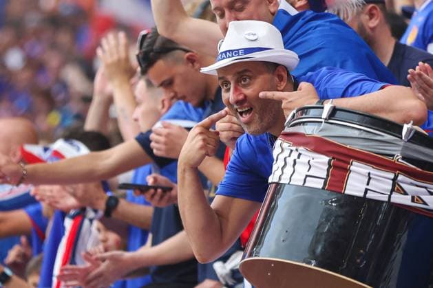 Netherlands v France: Group D - UEFA EURO, EM, Europameisterschaft,Fussball 2024 France fans during the UEFA EURO 2024 group stage match between Netherlands and France at Football Stadium Leipzig on June 21, 2024 in Leipzig, Germany. SanjinxStrukic PIXSELL