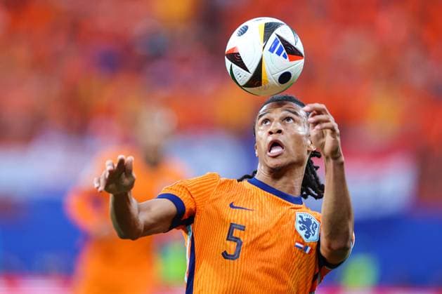 Netherlands v France: Group D - UEFA EURO, EM, Europameisterschaft,Fussball 2024 Nathan Ake of Netherlands controls the ball during the UEFA EURO 2024 group stage match between Netherlands and France at Football Stadium Leipzig on June 21, 2024 in Leipzig, Germany. SanjinxStrukic PIXSELL