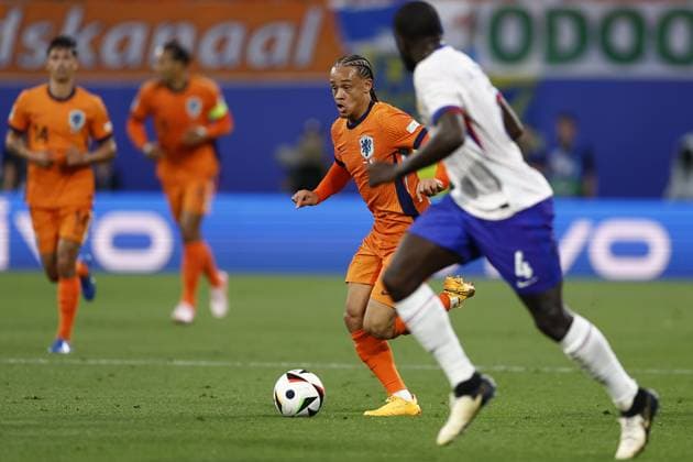 LEIPZIG, Leipzig Stadium ,21-06-2024 , European Football Championship Euro2024, Group stage match no.20 between Netherlands and France, Netherlands player Xavi Simons Netherlands - France (Euro2024)  x25556313x Copyright: