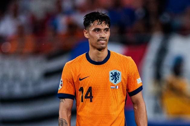 UEFA EURO 2024 Netherlands France 21 06 2024 Tijjani Martinus Jan Reijnders Netherlands, 14 grimaces UEFA EURO 2024 Netherlands France Leipzig Stadium, Leipzig on 21 06 2024 Copyright: xBEAUTIFULxSPORTS Wunderlx