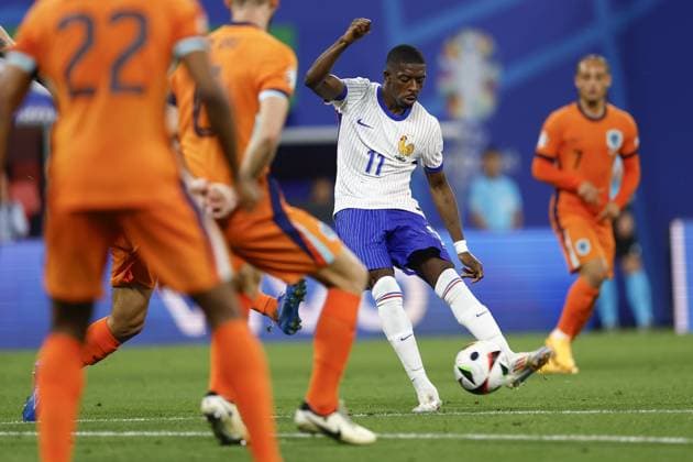 LEIPZIG, Leipzig Stadium ,21-06-2024 , European Football Championship Euro2024, Group stage match no.20 between Netherlands and France, France player Ousmane Dembele Netherlands - France (Euro2024)  x25556397x Copyright: