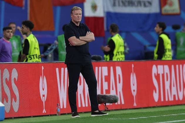 Soccer UEFA EURO 2024 Group Stage 2 Matchday Netherlands France on 21 06 2024 at Leipzig Stadium in Leipzig Ronald Koeman Coach Head Coach Netherlands xMSx