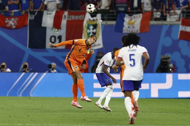LEIPZIG, Leipzig Stadium ,21-06-2024 , European Football Championship Euro2024, Group stage match no.20 between Netherlands and France, Netherlands player Virgil van Dijk Netherlands - France (Euro2024)  x25556408x Copyright: