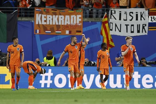 LEIPZIG, Leipzig Stadium ,21-06-2024 , European Football Championship Euro2024, Group stage match no.20 between Netherlands and France, Netherlands disappointed goal disallowed Netherlands - France (Euro2024)  x25557049x Copyright: