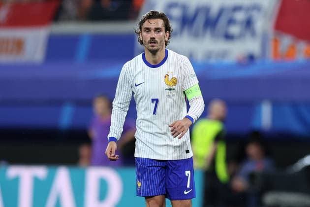 Soccer UEFA EURO 2024 Group Stage 2 Matchday Netherlands France on 21 06 2024 at Leipzig Stadium in Leipzig Antoine Griezmann France xMSx