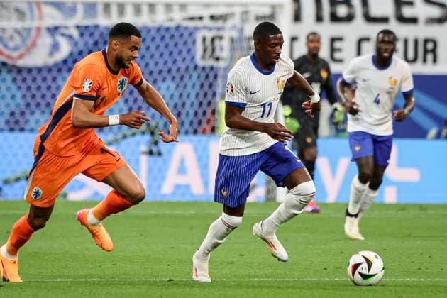 Dembele Masour Ousmane DEMBELE 11 Forward lors du match France vs Netherlands groupe D de l Euro 2024 FOOTBALL : France vs Netherlands- Euro 2024 Groupe D, Leipzig Stadium - 21 06 2024 ElyxandroCegarra Panoramic 