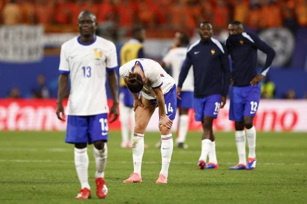 LEIPZIG, Leipzig Stadium ,21-06-2024 , European Football Championship Euro2024, Group stage match no.20 between Netherlands and France, France player Adrien Rabiot disappointed 0-0 Netherlands - France (Euro2024)  x25557168x Copyright: