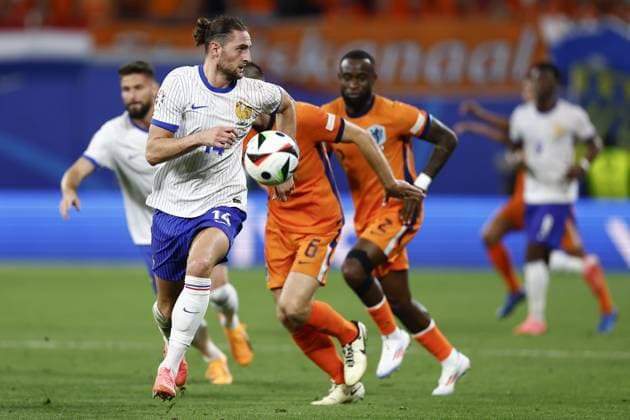 LEIPZIG, Leipzig Stadium ,21-06-2024 , European Football Championship Euro2024, Group stage match no.20 between Netherlands and France, France player Adrien Rabiot Netherlands - France (Euro2024)  x25557280x Copyright: