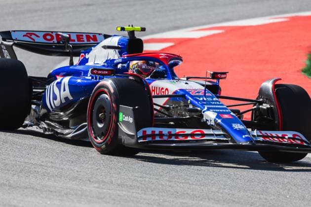 Circuit de Catalunya, Barcelona, Spain. 21.June.2024; Yuki Tsunoda of Japan and Visa Cash App RB Formula One Team during Formula One Spanish Grand Prix Photo by Jay Hirano AFLO  (257214739)