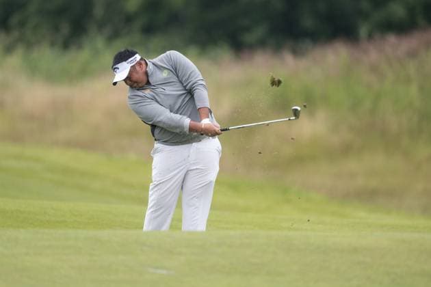 KLM Open Day Two AMSTERDAM, NETHERLANDS JUNE 21 Kiradech Aphibarnrat of Thailand on the fairway of the 1st hole during the second round of the KLM Open at The International on June 21, 2024 in Amsterdam, Netherlands Photo By Andy Astfalck Copyright: xBEAUTIFULxSPORTS Astfalckx