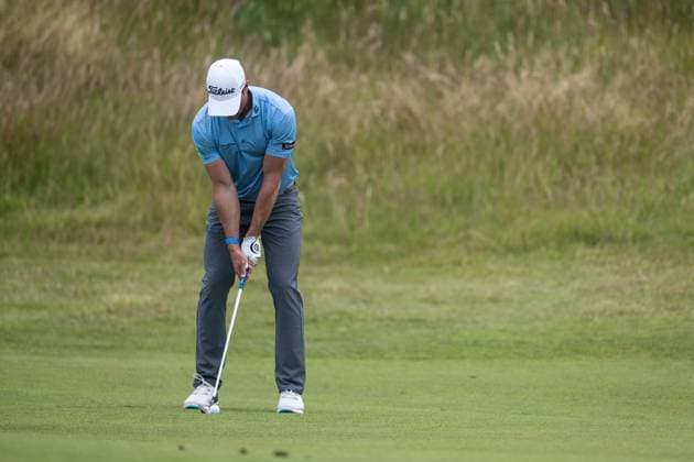 KLM Open Day Two AMSTERDAM, NETHERLANDS JUNE 21 Rhys Enoch of Wales on the 1st hole during the second round of the KLM Open at The International on June 21, 2024 in Amsterdam, Netherlands Photo By Andy Astfalck Copyright: xBEAUTIFULxSPORTS Astfalckx