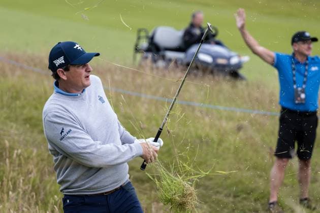KLM Open Day Two AMSTERDAM, NETHERLANDS JUNE 21 Henrik Norlander of Sweden on the of 1st hole during the second round of the KLM Open at The International on June 21, 2024 in Amsterdam, Netherlands Photo By Andy Astfalck Copyright: xBEAUTIFULxSPORTS Astfalckx
