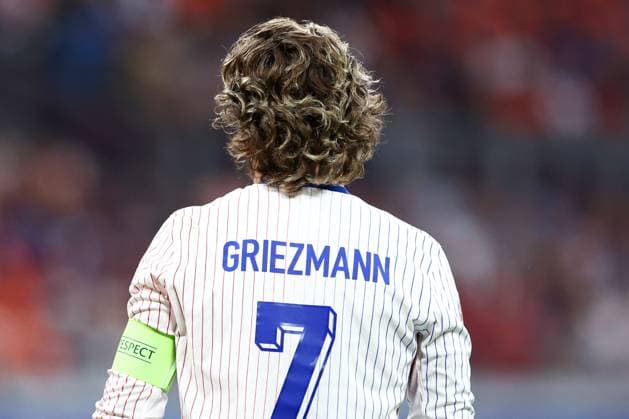 Antoine Griezmann of France Netherlands v France, UEFA European Championship, EM, Europameisterschaft 2024, Group D, Football, Leipzig Stadium, Leipzig, Germany, 21 Jun 2024 EDITORIAL USE ONLY No use with unauthorised audio, video, data, fixture lists, club league logos or live services. Online in-match use limited to 120 images, no video emulation. No use in betting, games or single club league player publications. Copyright: xMattxWest Shutterstockx 14551682ei