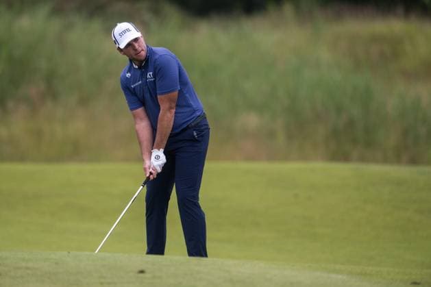KLM Open Day Two AMSTERDAM, NETHERLANDS JUNE 21 Luke List of the USA on the 1st hole during the second round of the KLM Open at The International on June 21, 2024 in Amsterdam, Netherlands Photo By Andy Astfalck Copyright: xBEAUTIFULxSPORTS Astfalckx