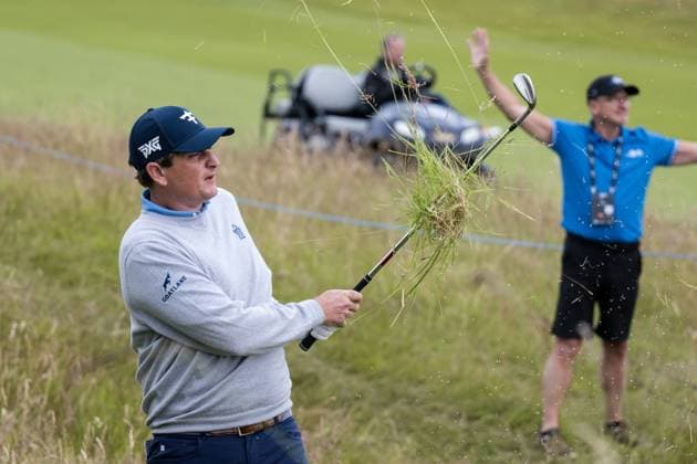 KLM Open Day Two AMSTERDAM, NETHERLANDS JUNE 21 Henrik Norlander of Sweden on the of 1st hole during the second round of the KLM Open at The International on June 21, 2024 in Amsterdam, Netherlands Photo By Andy Astfalck Copyright: xBEAUTIFULxSPORTS Astfalckx