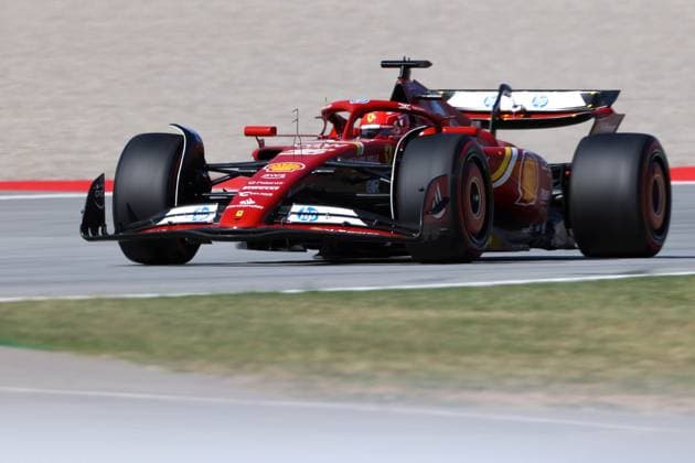 Catalunya Circuit 16 Charles Leclerc (mco) Scuderia Ferrari (ita) Ferrari SF-243,during the 2024 Formula 1 Spain Grand Prix, 10th round of the 2024 Formula 1 World Championship, WM, Weltmeisterschaft from June 21 to 23, 2024 at the Barcelona Catalunya Circuit. (Philippe Nanchino SPP) Copyright: xPhilippexNanchinox xSPPx spp-en-EuSpIm-MPS_PPN_GP_Spain_21Jun2024_BC118