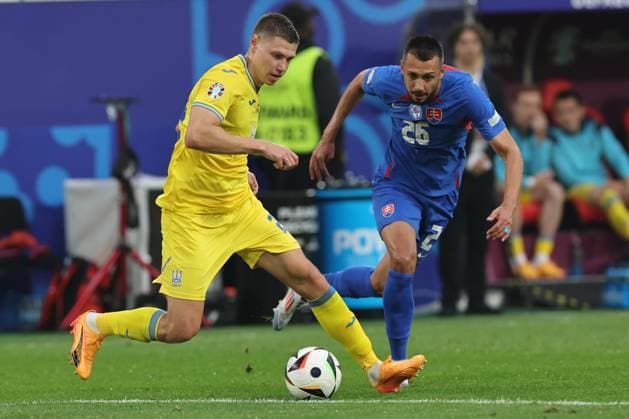 Dusseldorf, Germany 21.06.2024: during the UEFA EURO, EM, Europameisterschaft,Fussball 2024 group stage E football match between Slovakia vs Ukraine at Dusseldorf Arena in Dusseldorf  Copyright: xx xx IPA_Agency_IPA47359671