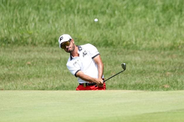 COLLEGE GROVE, TN - JUNE 21: Abraham Ancer (MEX) during the opening round of LIV Golf Nashville on June 21, 2024 at the Grove Golf Course in College Grove, Tennessee. (Photo by Michael Wade Icon Sportswire) GOLF: JUN 21 LIV Golf League Nashville EDITORIAL USE ONLY Icon06212401