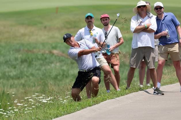 COLLEGE GROVE, TN - JUNE 21: Danny Lee (AUS) during the opening round of LIV Golf Nashville on June 21, 2024 at the Grove Golf Course in College Grove, Tennessee. (Photo by Michael Wade Icon Sportswire) GOLF: JUN 21 LIV Golf League Nashville EDITORIAL USE ONLY Icon06212417