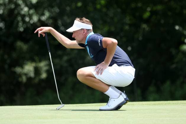 COLLEGE GROVE, TN - JUNE 21: Ian Poulter (ENG) during the opening round of LIV Golf Nashville on June 21, 2024 at the Grove Golf Course in College Grove, Tennessee. (Photo by Michael Wade Icon Sportswire) GOLF: JUN 21 LIV Golf League Nashville EDITORIAL USE ONLY Icon06212425