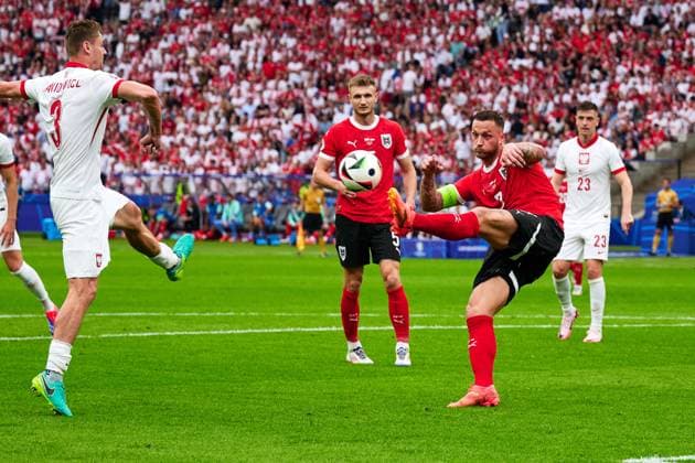 Marko Arnautovic Austria national team Euro 2024, 07 , GER, UEFA Euro 2024, mens football, UEFA EURO 2024 matchday 2, group D, Poland vs Oesterrech, Poland vs Austria, 21 06 2024 GER, UEFA Euro 2024, mens football, UEFA EURO 2024 matchday 2, group D, Poland vs Oesterrech, Poland vs Austria, 21 06 2024 Berlin Copyright: xEibner-Pressefotox xClaudiusxRauchx EP_CRH