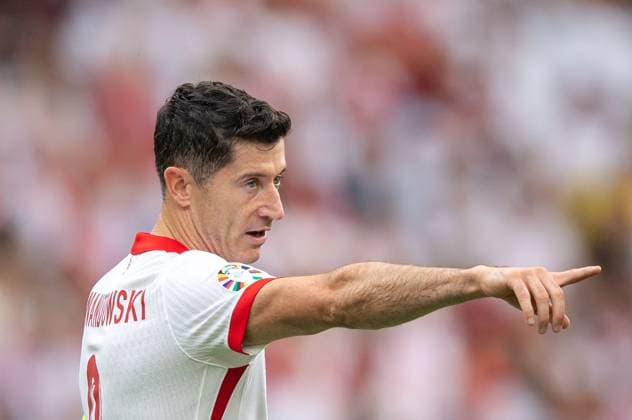 Football, Men, Season 2023 24, Euro 2024 Group D 2 Matchday in Berlin, Poland Austria, Robert Lewandowski Poland , 21 06 2024, Copyright: xSebastianxRäppold MatthiasxKochx