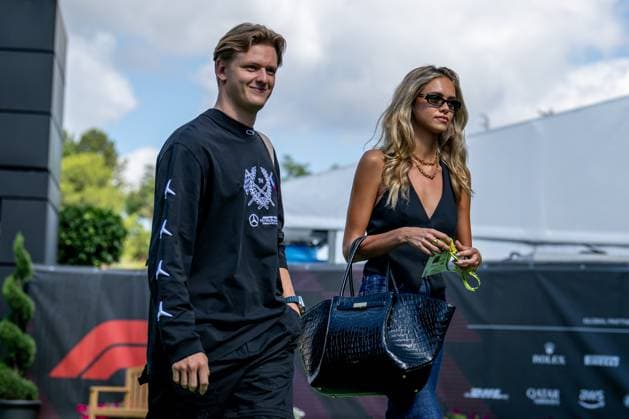 MONTMELO, SPAIN: Laila Hasonovic, Mick Schumacher s Girlfriend, at the 2024 Formula 1 Spanish Grand Prix at the Circuit de Barcelona-Catalunya in Montmelo, Spain.