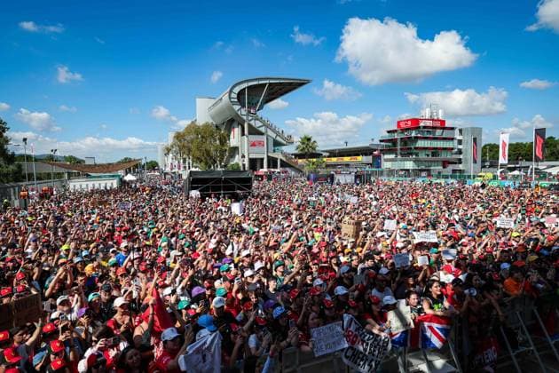 Fans during the Formula 1 Aramco Gran Premio de Espana 2024, 10th round of the 2024 Formula One World Championship, WM, Weltmeisterschaft from June 21 to 23, 2024 on the Circuit de Barcelona-Catalunya, in Montmeló, Spain - F1 - SPANISH GRAND PRIX 2024 DPPI Panoramic  240622_R10_SPAGNA_DP_FGOO0400
