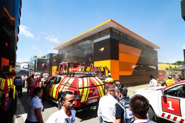 Formula 1, Spanish GP in Barcelona, firefight in the paddock