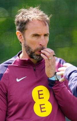 Gareth Southgate manager of England England Training Session and press conference, PK, Pressekonferenz UEFA European Championship, EM, Europameisterschaft 2024, Group C, Football, Spa & Golf Resort Weimarer Land, Blankenhain, Germany, 22 Jun 2024 EDITORIAL USE ONLY No use with unauthorised audio, video, data, fixture lists, club league logos or live services. Online in-match use limited to 120 images, no video emulation. No use in betting, games or single club league player publications. Copyright: xDavexShopland Shutterstockx 14548012ba