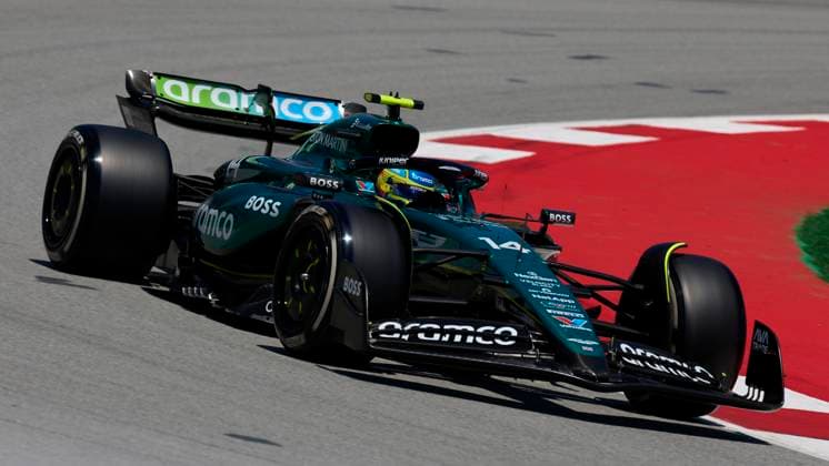 F1 Grand Prix of Spain - Qualifying Fernando Alonso of Spain driving the (14) Aston Martin Aramco F1 Team AMR24 Mercedes on track during the final practice ahead of the F1 Grand Prix of Spain at Circuit de Barcelona-Catalunya on June 22, 2024, in Barcelona, Spain. Barcelona Circuit de Barcelona-Catalunya Catalunya Spain RL_GPF1ESP24_00592 Copyright: xRicardoxLarreinax