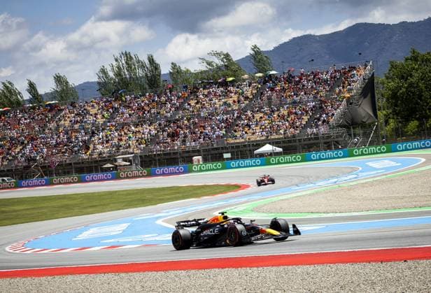 MONTMELO - Max Verstappen (Red Bull Racing) in action during the third free practice of the Spanish Grand Prix at the Circuit de Barcelona-Catalunya. ANP SEM VAN DER WAL xVIxANPxSportx xxANPxIVx 501756034 originalFilename: 501756034.jpg