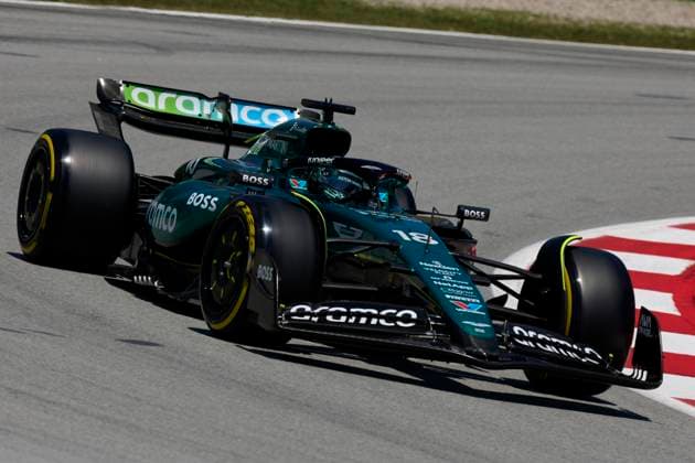 F1 Grand Prix of Spain - Qualifying Lance Stroll of Canada driving the (18) Aston Martin Aramco F1 Team AMR24 Mercedes on track during the final practice ahead of the F1 Grand Prix of Spain at Circuit de Barcelona-Catalunya on June 22, 2024, in Barcelona, Spain. Barcelona Circuit de Barcelona-Catalunya Catalunya Spain RL_GPF1ESP24_00605 Copyright: xRicardoxLarreinax