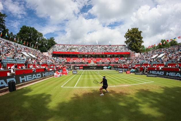 Well-attended Steffi Graf Stadium at the match between JABEUR TUN and Coco GAUFF USA, ecotrans Ladies Open 2024, Berlin, LTTC Rot Weiß , 22 06 2024, Copyright: xClaudioxGärtnerx